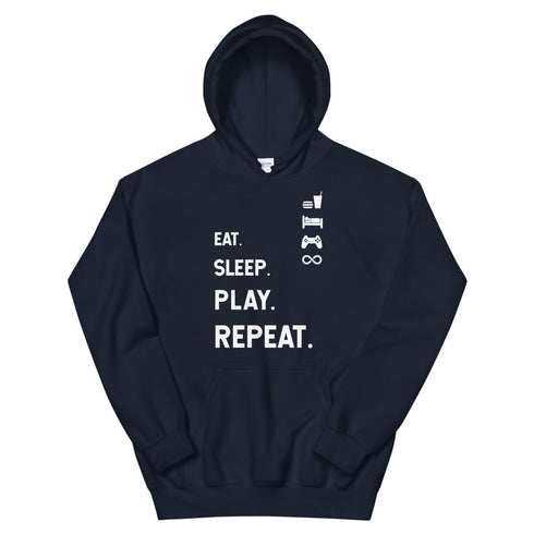 Eat Sleep Play Repeat Heavy Blend Hoodie